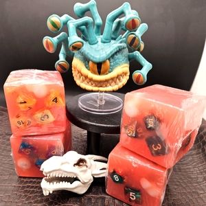 Not So gelatinous cube coconut oil soap Dungeons & Dragons inspired